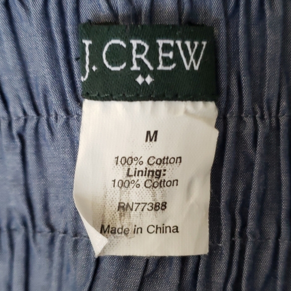 J.Crew Cara chambray strapless dress size M - Picture 8 of 8